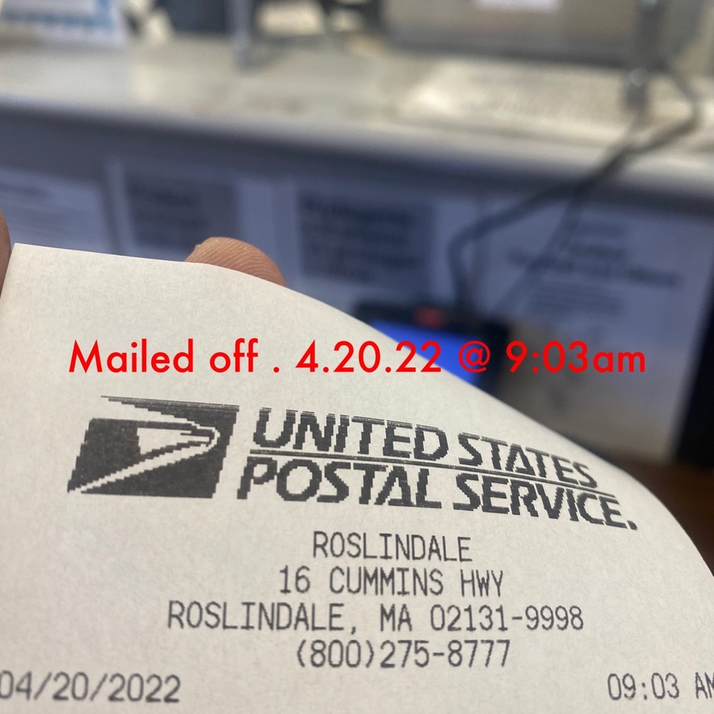 Shipping proof of 2 Authentic Valentino Shipping Bags